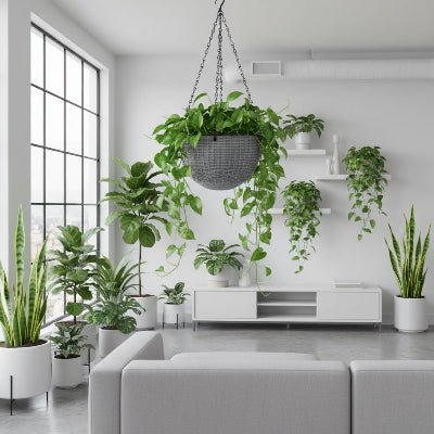 Pot de fleur suspendu | Tressé