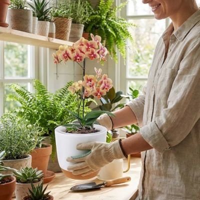 Pot de fleurs intérieur