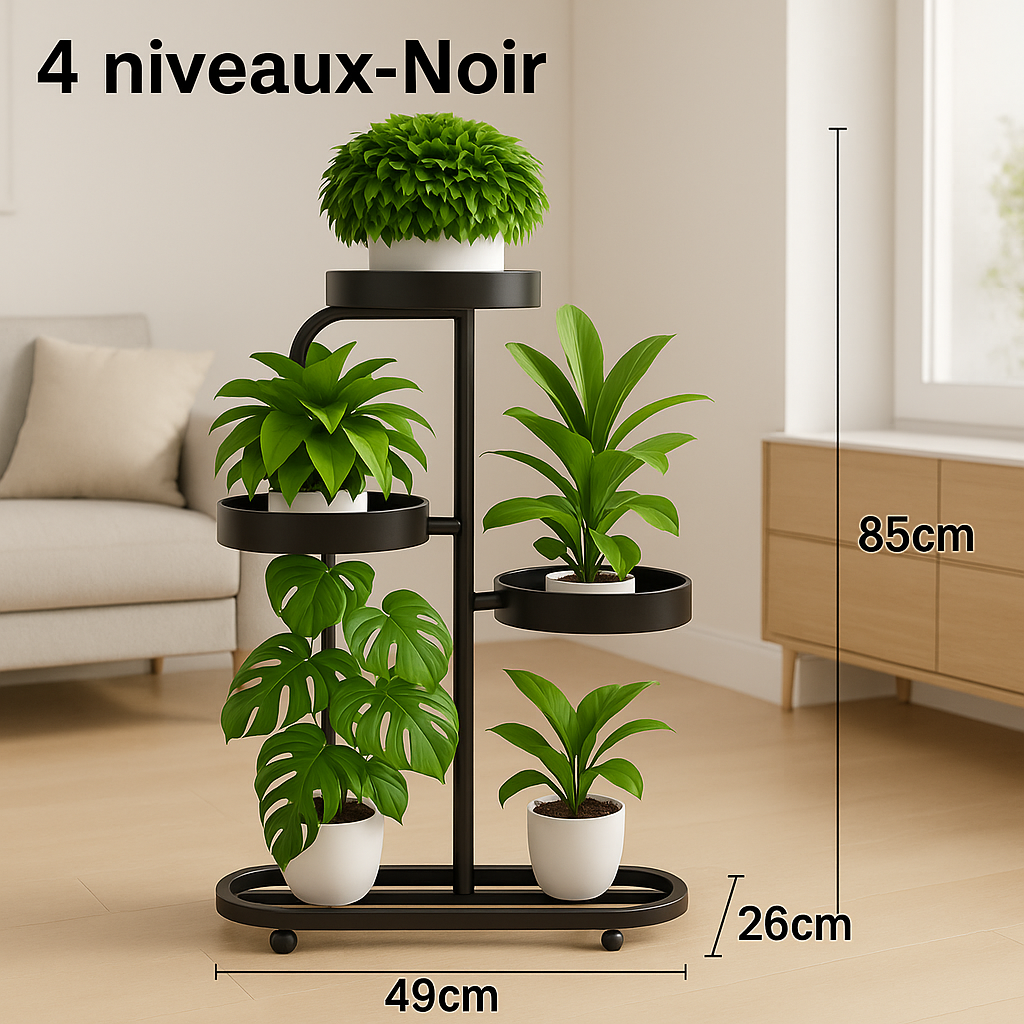 SUPPORT PLANTES 4 NIVEAUX