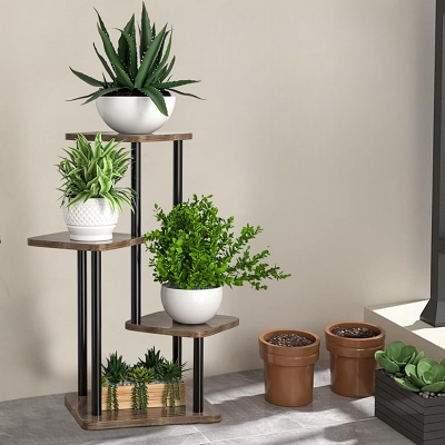 Support Pot De Fleur - MultipleFlowersPotShelf™ - 4 Etages