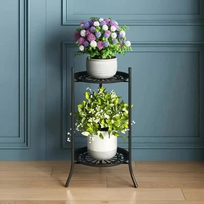 Support pour les Plantes - MetalBloom™ - Noir