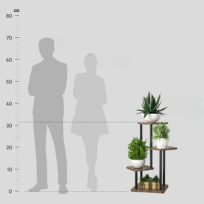 Support Pot De Fleur - MultipleFlowersPotShelf™ - 4 Etages
