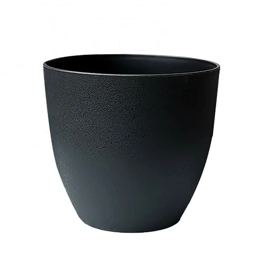 CACHE POT EFFET PIERRE NOIR