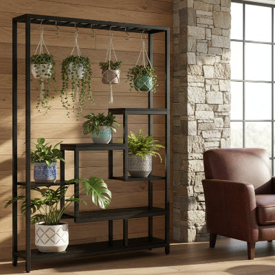  ETAGERE POUR LES PLANTES NOIRE