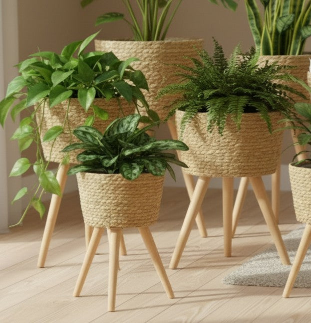 cache pot sur pieds