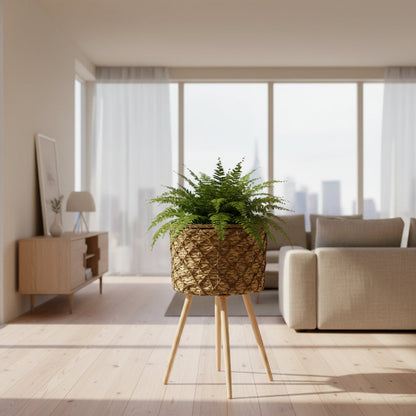 cache pot sur pied ananas