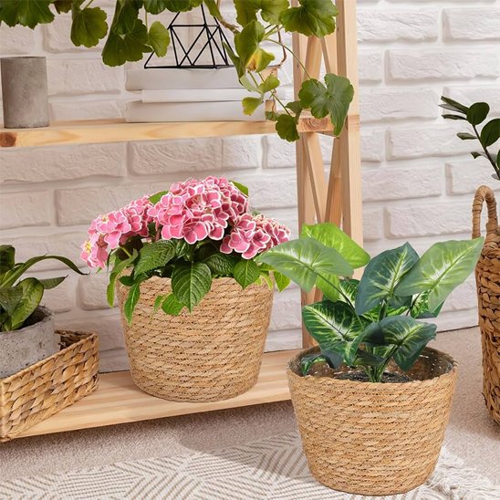 Cache Pot jute uni