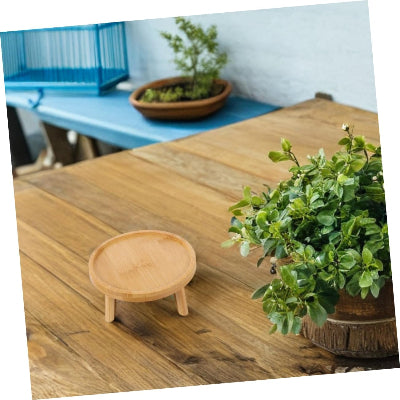 piedestal pour plante bois