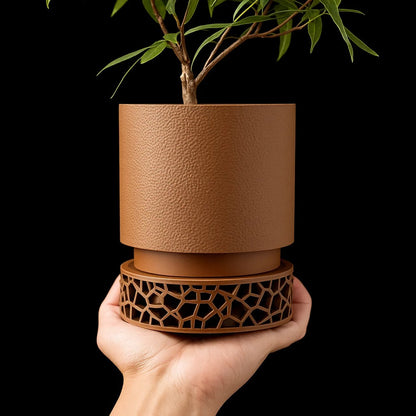 pot de fleur 3D bronze