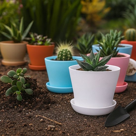 pot de fleur couleurs acidule