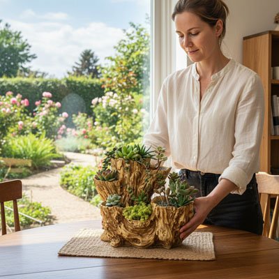 Pot de fleur interieur succulentes