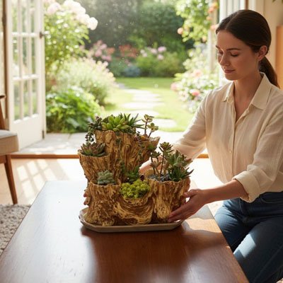 Pot de fleur interieur multi niveaux
