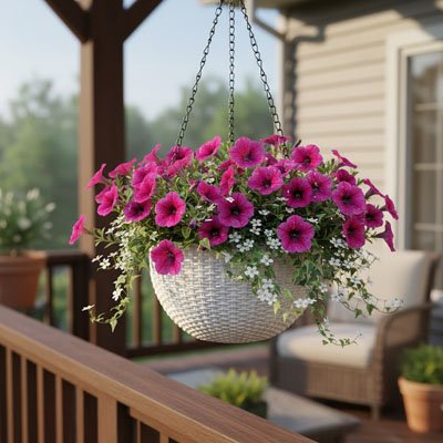 Pot de fleur suspendu 