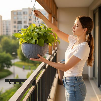 Pot de fleur suspendu 