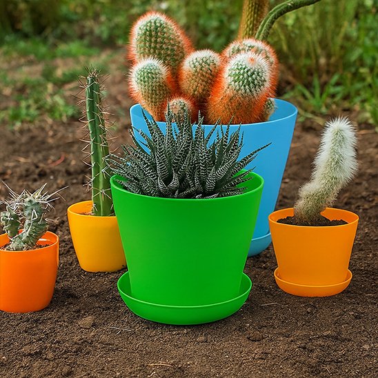 pot de fleurs couleurs acidules