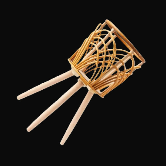 support plante rotin