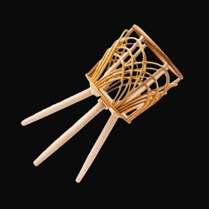 support plante rotin